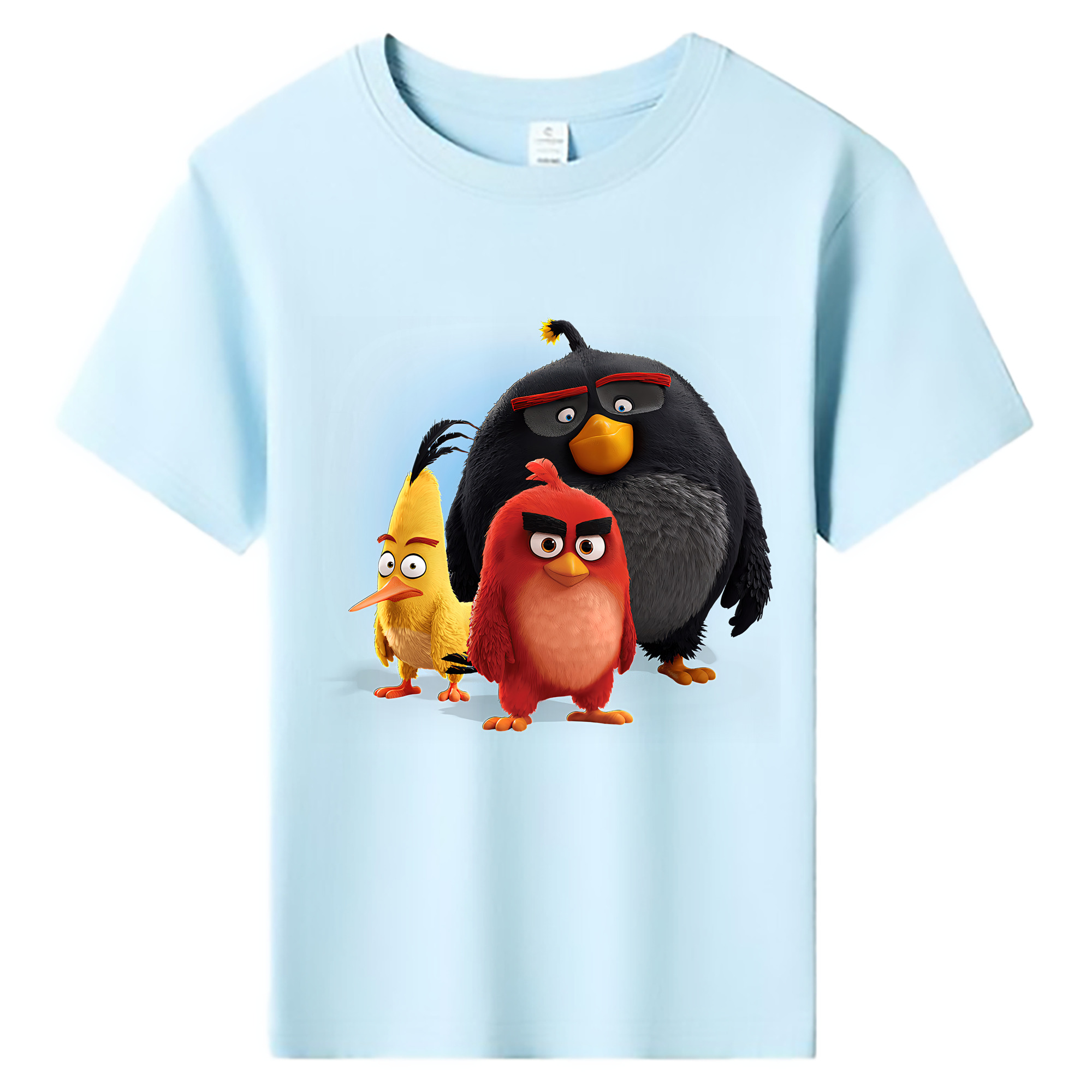 （画像用） Angry Birds アングリーバード 綿100％キッズTシャツ（フロントプリント）